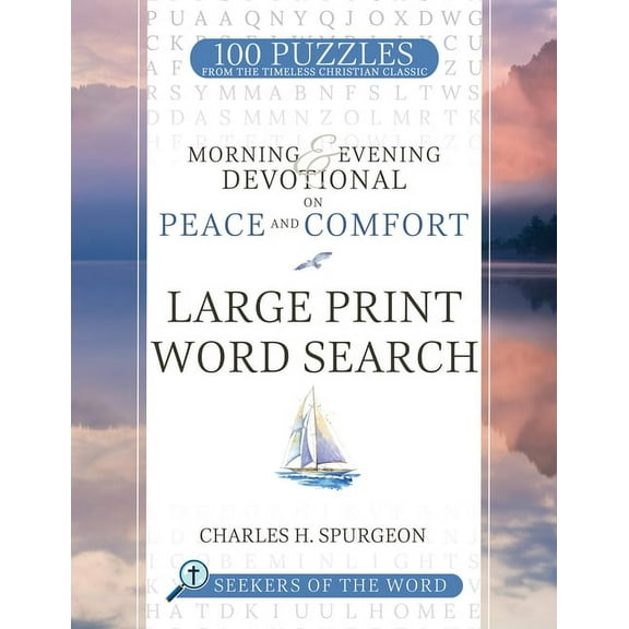 Seekers of the Word Morning & Evening Devotional on Peace and Comfort: Large Print Word Search, (Paperback)