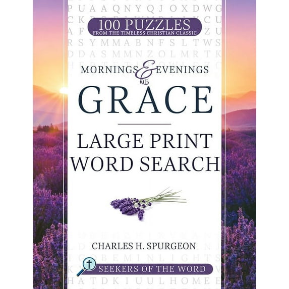 Seekers of the Word: Mornings and Evenings of Grace : Large Print Word Search (Paperback)