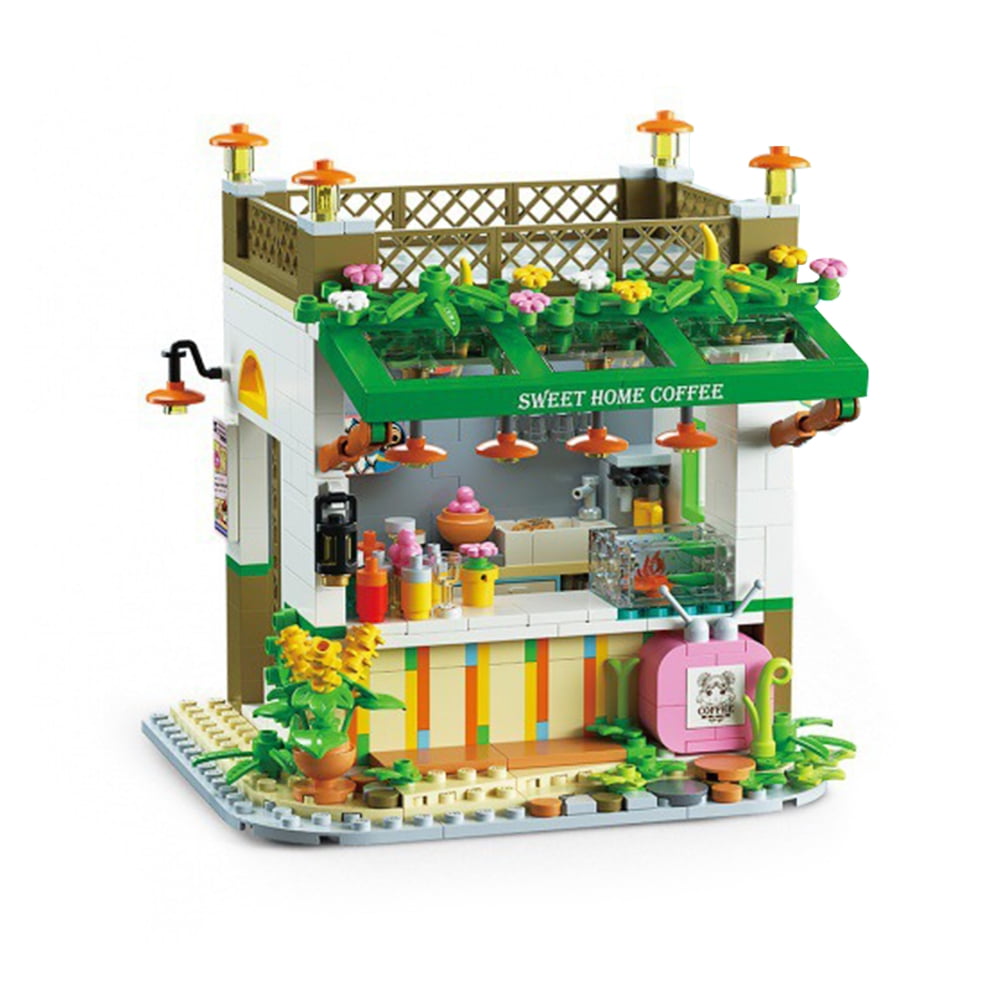 Seekfunning DIY Miniature Dollhouse Kit, Tiny Coffee House kit, Miniature House Kit 124 Scale