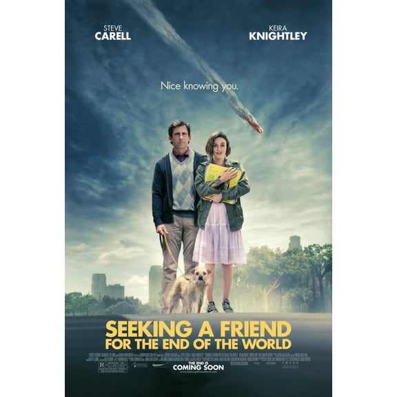 Seeking A Friend For The End Of The World Poster Metal Sign 8inx 12in Metal Print 8x12 Square Adults Z Posters