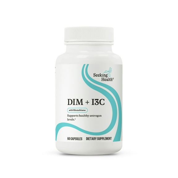 Seeking Health DIM & I3C - Support Healthy Liver Metabolism of Estrogen - Formula with DIM & I3C to Support Healthy Cellular Response - 400 mg, 60 Capsules