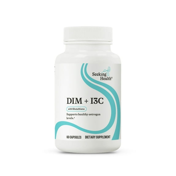 Seeking Health DIM & I3C - Support Healthy Liver Metabolism of Estrogen - Formula with DIM & I3C to Support Healthy Cellular Response - 400 mg, 60 Capsules