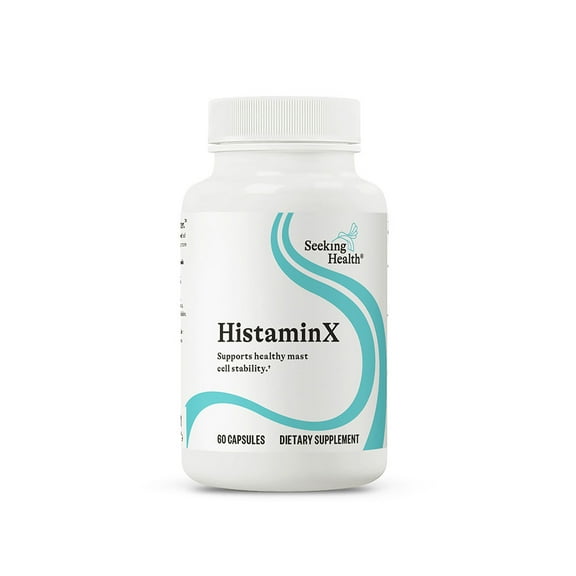 Seeking Health HistaminX - Supplement with Bromelain & Flavonoids - Formula Aids Healthy Swelling Responses & Seasonal Comfort - Support Immune System with Antioxidants - 60 Capsules