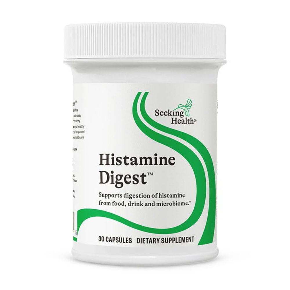Seeking Health Histamine Digest - Digestive Enzyme Support for Histamine Intolerance - DAO Supplement Aids Histamine Digestion for Stomach Relief - 30 Capsules