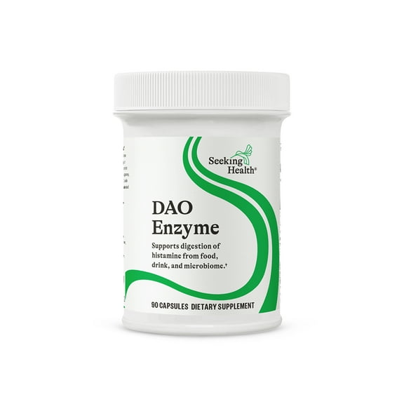 Seeking Health DAO Enzyme - Formerly Histamine Digest, DAO Enzyme Supplement for Histamine Food Intolerance, Supports Digestive Health, Upset Stomach (90 Capsules)*