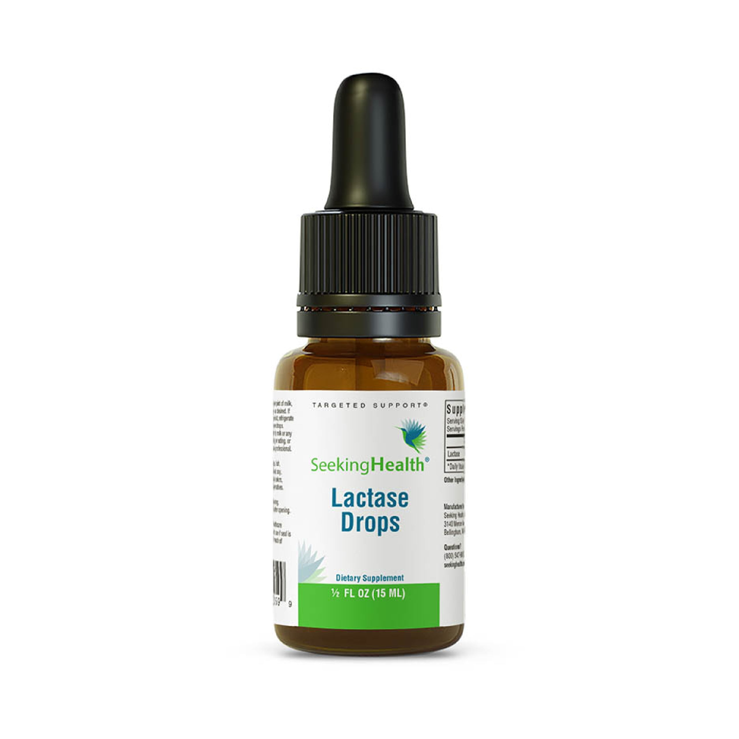 Seeking Health Lactase Drops Liquid Supplement with Lactase Enzyme
