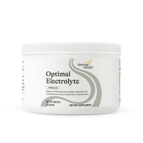 Seeking Health Optimal Electrolyte Powder, Unflavored, Healthy Energy and Endurance Support, Promotes Hydration and Healthy Muscles, Vegan and Vegetarian (30 servings)*