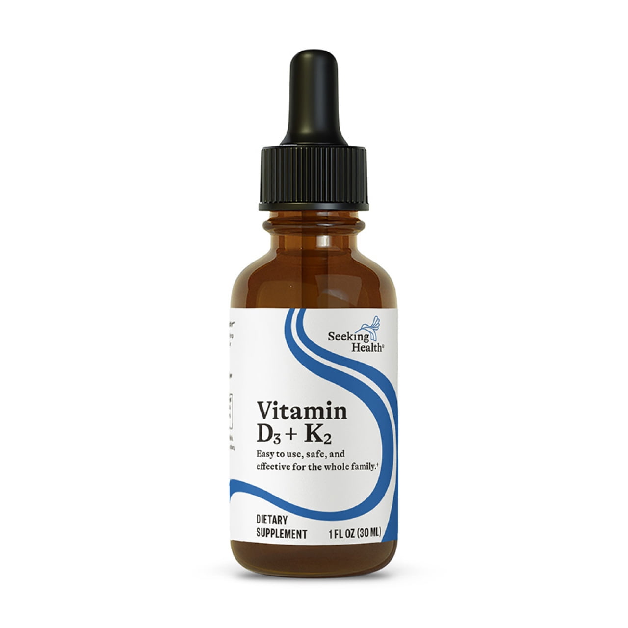 Seeking Health Vitamin D3 + K2 Drops, 1 fl oz (30 ml)