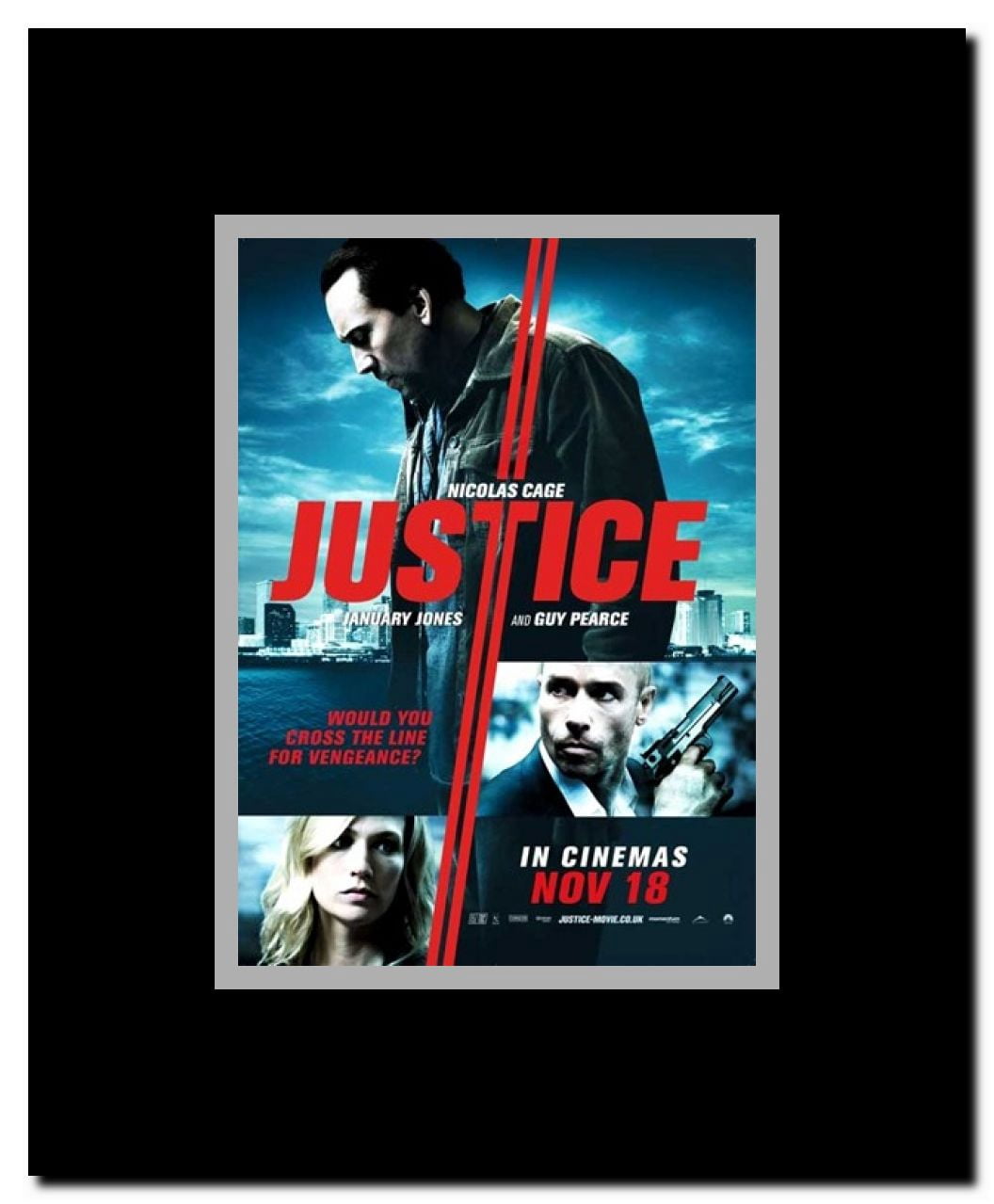 Seeking Justice Framed Movie Poster