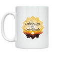 thumbnail image 1 of Seeking Light and Daily Rituals - Spiritual Journey Enthusiast - 11 oz Ceramic Coffee Mug, 1 of 3