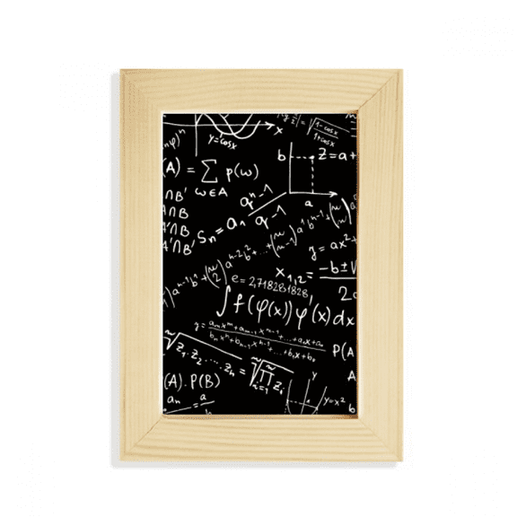 Seeking Lits Formulas Science Calculus Figure Desktop Display Photo Frame Picture Art Painting 5x7 inch