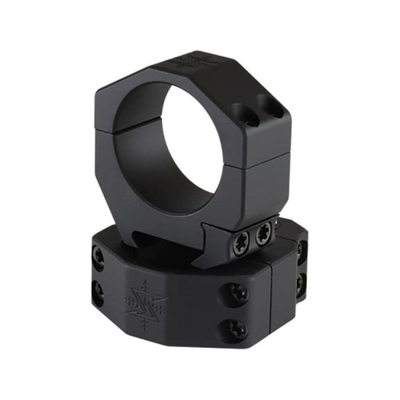 Seekins Precision Picatinny 35mm Scope Rings Matte Black Extra-High