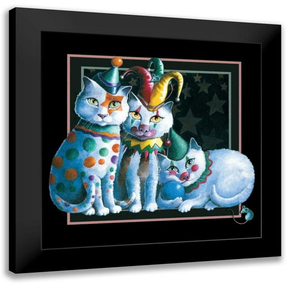Seeley, Laura 12x12 Black Modern Framed Museum Art Print Titled - The Performers (Black)