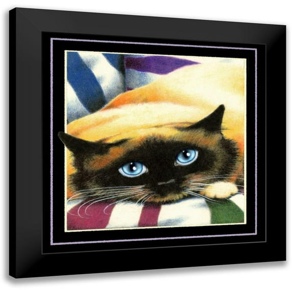 Seeley, Laura 15x15 Black Modern Framed Museum Art Print Titled - Crossroads (Black)
