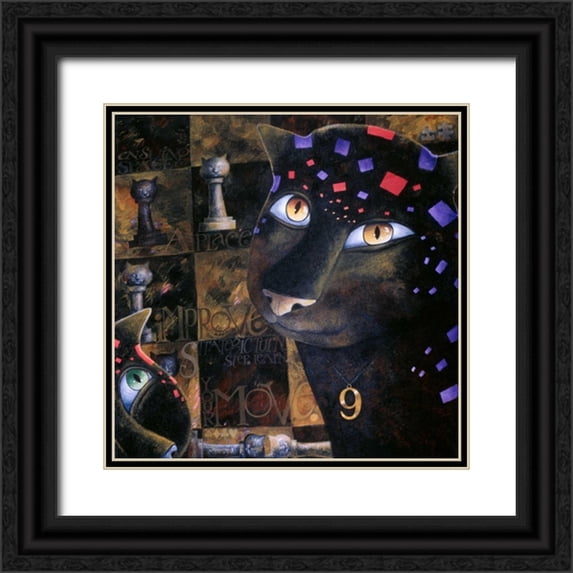 Seeley, Laura 15x15 Black Ornate Wood Framed with Double Matting Museum Art Print Titled - Your Move