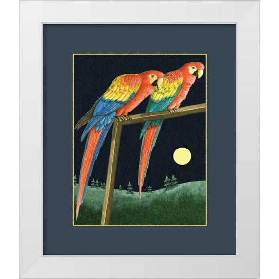 Seeley, Laura 15x17 White Modern Wood Framed Museum Art Print Titled - Double Talk