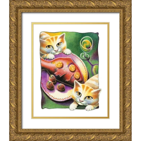 Seeley, Laura 15x18 Gold Ornate Wood Framed with Double Matting Museum Art Print Titled - Chardonnay