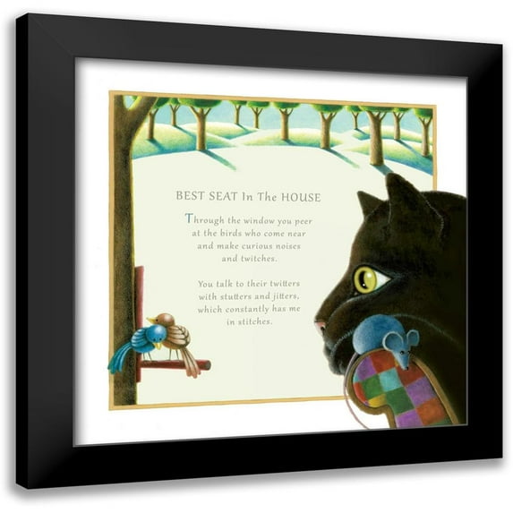 Seeley, Laura 20x20 Black Modern Framed Museum Art Print Titled - Best Seat in the House