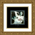 thumbnail image 1 of Seeley, Laura 20x20 Gold Ornate Wood Framed with Double Matting Museum Art Print Titled - Cookies and Cream (Detail Aqua, 1 of 4