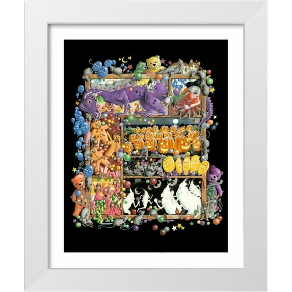 Seeley, Laura 20x24 White Modern Wood Framed Museum Art Print Titled - Shadowbox Hunt -Color My World