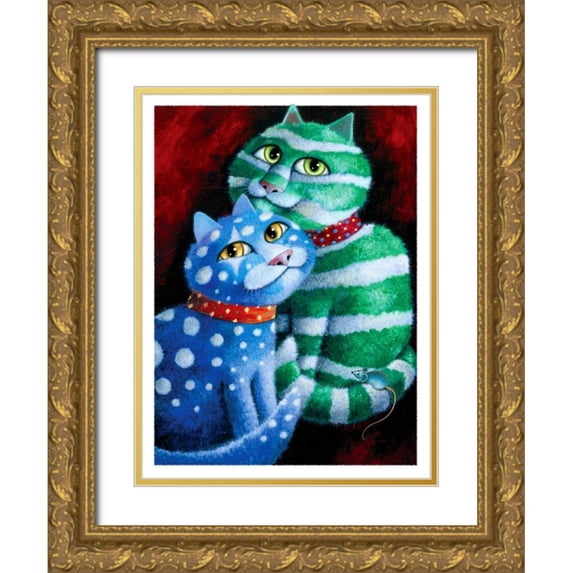 Seeley, Laura 25x32 Gold Ornate Wood Framed with Double Matting Museum Art Print Titled - Gift Wrapped