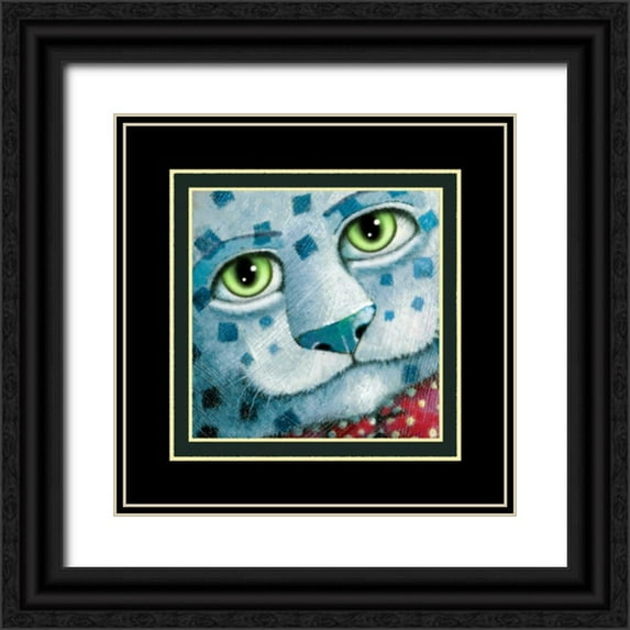 Seeley, Laura 26x26 Black Ornate Wood Framed with Double Matting Museum Art Print Titled - On Safari -The Photographer (D
