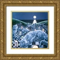 thumbnail image 1 of Seeley, Laura 26x26 Gold Ornate Wood Framed with Double Matting Museum Art Print Titled - Peaks and Peeks, 1 of 4