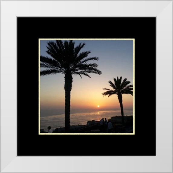 Seeley, Laura 26x26 White Modern Wood Framed Museum Art Print Titled - Beach II