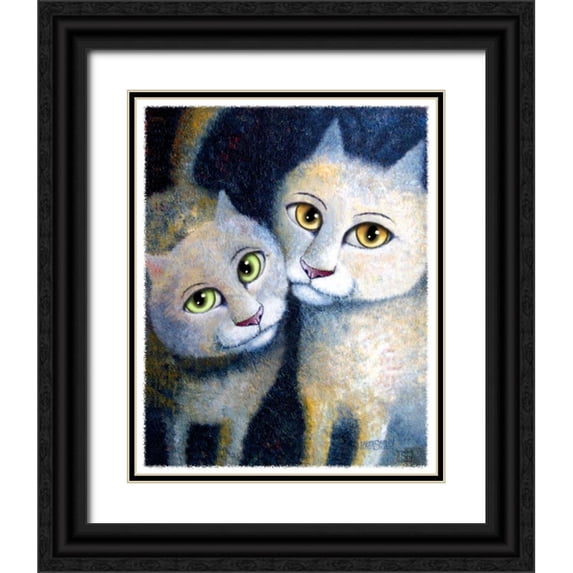Seeley, Laura 26x32 Black Ornate Wood Framed with Double Matting Museum Art Print Titled - Angels