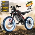 thumbnail image 1 of Seemoon Mid Drive Electric Bike for Adults 750W 28 MPH, Removable Battery 45-Mile Range, Dirt E-Bike Full Suspension Hydraulic Disc Brakes, 1 of 8
