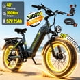 thumbnail image 1 of Seemoon Electric Dirt Bike for Adults 3OOOW 52V 25Ah 1300Wh 38 mh 105 miles 160Nm 40 degree Climb 20x4 inch Fat Tire Front Suspension Disc Brakes, 1 of 9