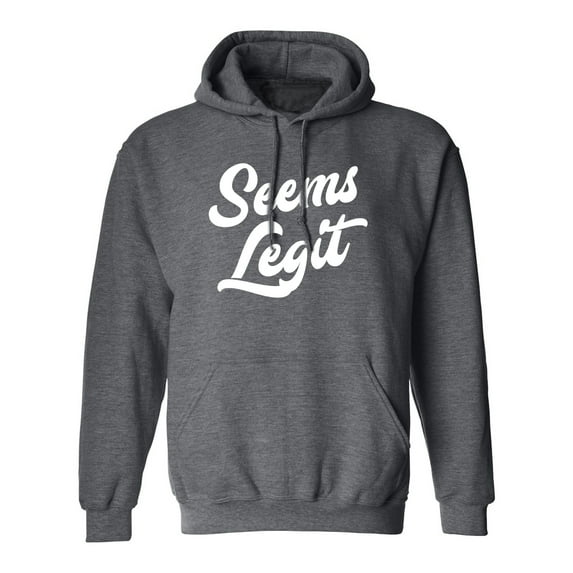 Seems Legit Adult Hooded Sweatshirt