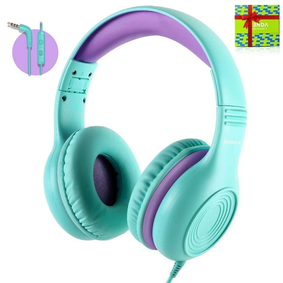 Seenda Child for Girls and Boys Foldable Over-Ear Headphones with Microphone