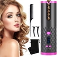 thumbnail image 1 of Seenda Cordless Hair Curler, Automatic Curling Iron with 6 Adjustable LCD Temperature Display & Timer Settings, Portable USB Wireless Rechargeable Curling Wand for Travel, Home, 1 of 10