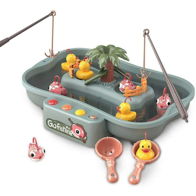 Seenda Electric Fishing Game for Kids - Bath Pool Toys Set for Water Table  Learning Education Fishin for Bathtub Fun 