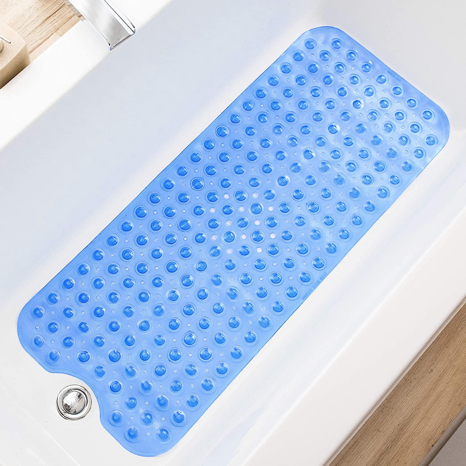 Zimtown Bath Tub Clear Bath Mat Non Slip Safety Anti Skid Shower Protection  Extra Long 