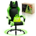 thumbnail image 1 of Seenda Gaming Chair, Fabric Comfy Video Gaming Chair, High Back Computer Chair, Adjustable Swivel Office Desk Chair with Headrest and Lumbar Support, 1 of 11