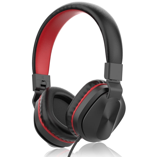 Seenda Kids Headphones, Wired Headphones for Kids On-Ear with Microphone, Foldable Stereo Tangle-Free Headphones for Girls Boys School Travel