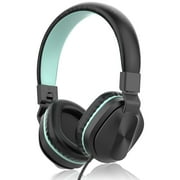 Seenda Kids Headphones, Wired Headphones for Kids On-Ear with Microphone, Foldable Stereo Tangle-Free Headphones for Girls Boys School Travel