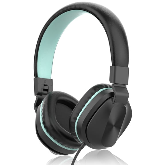 Seenda Kids Headphones, Wired Headphones for Kids On-Ear with Microphone, Foldable Stereo Tangle-Free Headphones for Girls Boys School Travel