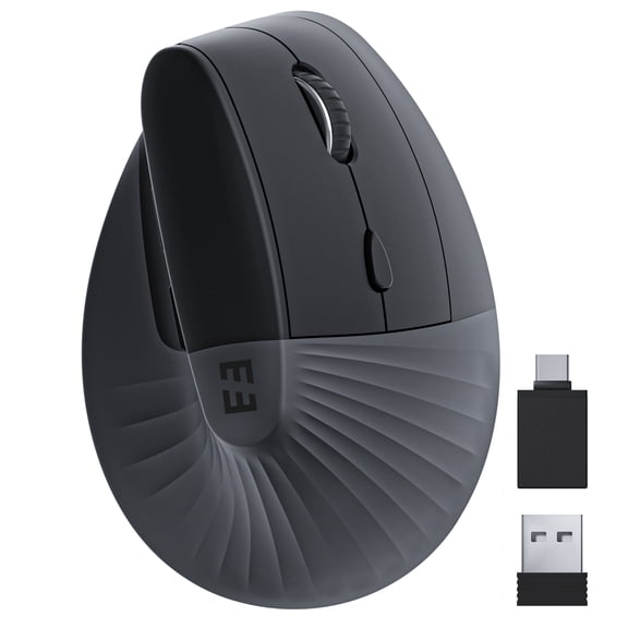 Seenda Vertical Wireless Mouse Ergonomic Rechargeable Mice for MacBook Tablet Laptops Computer PC