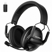 Seenda Wireless Gaming Headset for Xbox PC PS4 PS5, 2.4G USB Gamer Headphones with Embeddable Microphone