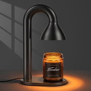 Seenlast Candle Warmer Lamp With Timer And Dimmer Solid Metal Lamp Warmer For Home Decor Farmhouse Adjustable Warmer Lamp Black