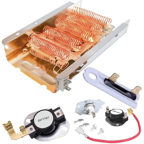Seentech Dryer Heating Element for Whirlpool Dryers, Fits Models WED4815EW1, WED5000DW2, WED6200SW1, WED6600VW0, WED4800BQ1, WED4800XQ0, WED4800XQ1, WED4900XW0, WED49STBW1, WED5100VQ1