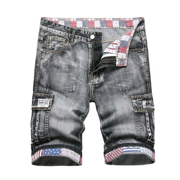 Seeotter Men's Casual Denim Shorts