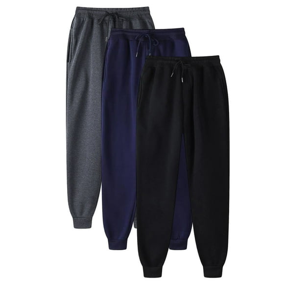 Seeotter Men's Casual Mid-Rise Waist Tapered Leg Close Bottom Jogger Cargo Pants