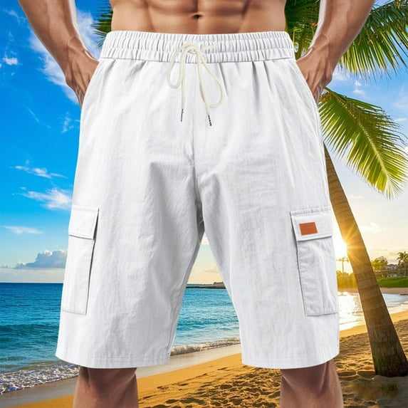 Seeotter Men's Swim Trunks, Shorts with Drawstring Closure & Elastic Waistband