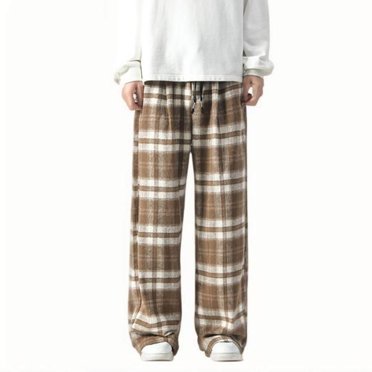 Seeotter Mens Pajama Pants Cotton Plaid Sleep & Lounge Pants PJ Bottoms