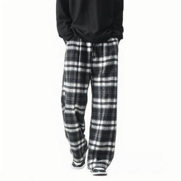 Seeotter Mens Pajama Pants Cotton Plaid Sleep & Lounge Pants PJ Bottoms
