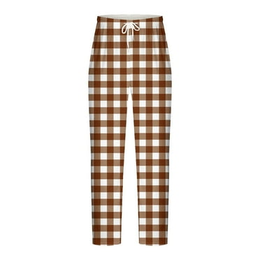 Seeotter Mens Pajama Pants Cotton Plaid Sleep & Lounge Pants PJ Bottoms